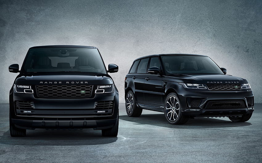 Land Rover Range Rover Sport, 2018, Schatten, Schwarzer Range Rover HD-Hintergrundbild