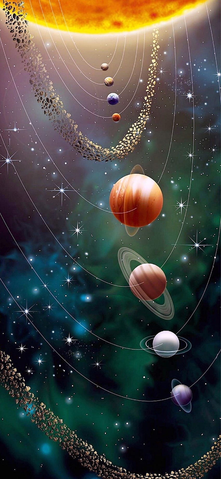 Planets iPhone X , iPhone X Space HD phone wallpaper