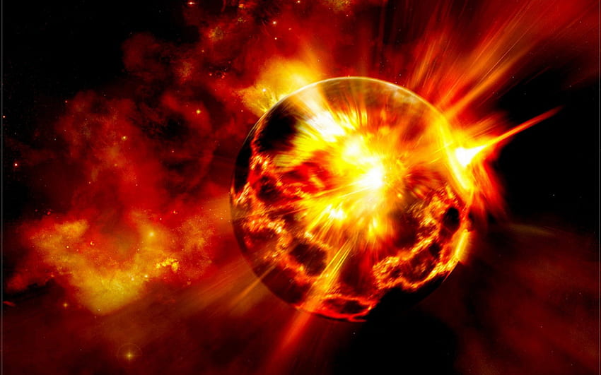 Universal Explosion, explosion, massive explosion, planet exploding, planetary explosion HD wallpaper