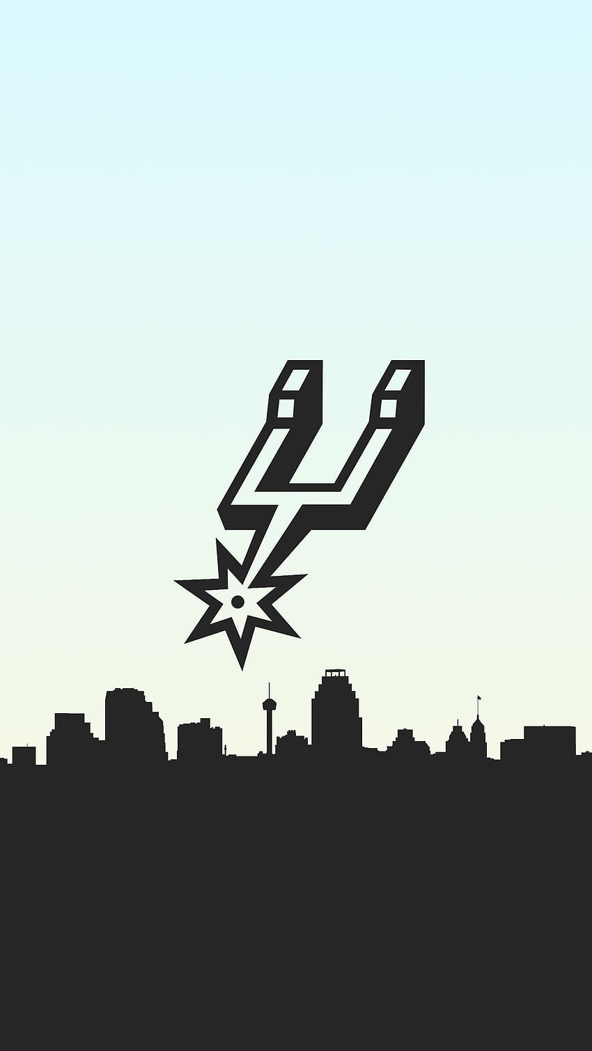San Antonio ostrogi Koszykówka Telefon Tło. San Antonio Spurs koszykówka, logo Spurs, logo San Antonio Spurs, San Antonio Skyline Tapeta na telefon HD