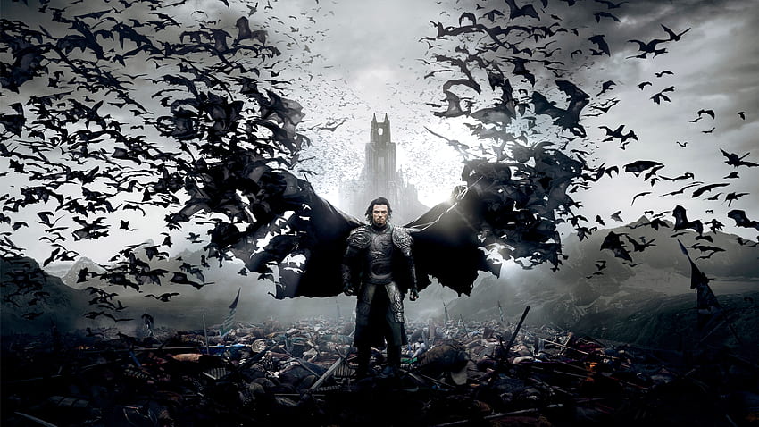 Dracula Untold, Luke Evans, film del 2014, vampiri, pipistrelli Sfondo HD