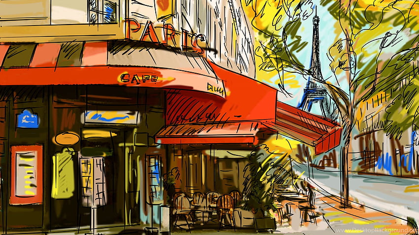 France, Cafe, , Paris, Ultra French HD wallpaper