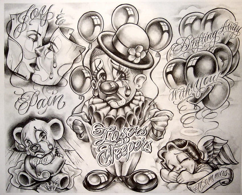Discover more than 71 chicano clown tattoo best - in.cdgdbentre