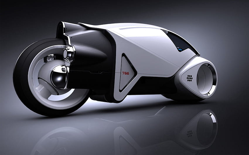 3D, Concepto, Motocicleta, Futuro, Prototipo fondo de pantalla