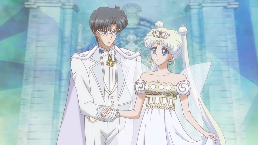 Sailor Moon Crystal'den Kral Endymion ve Neo Kraliçe Huzur HD duvar kağıdı