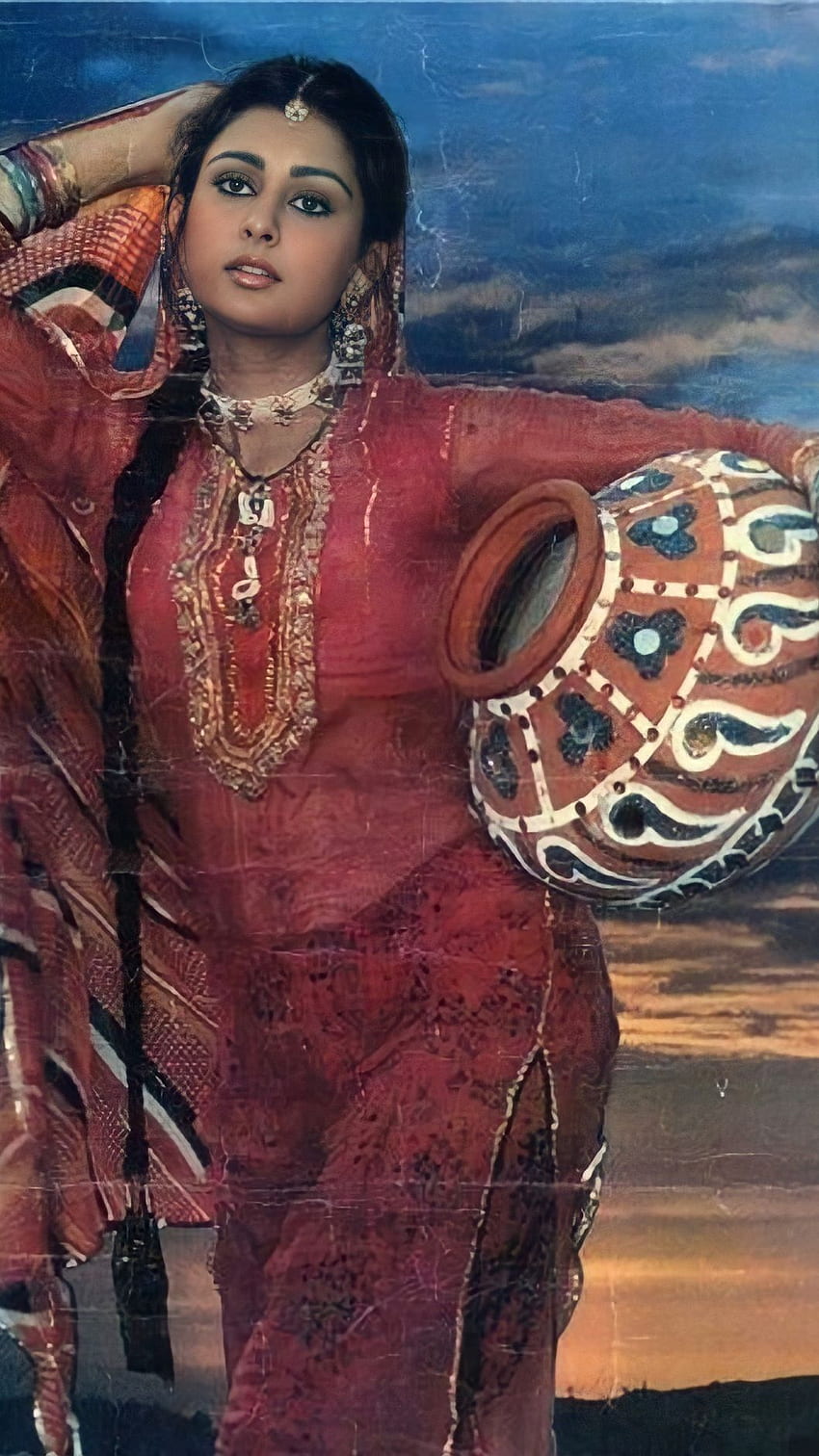 Poonam Dhillon, bollywood actress, vintage HD phone wallpaper