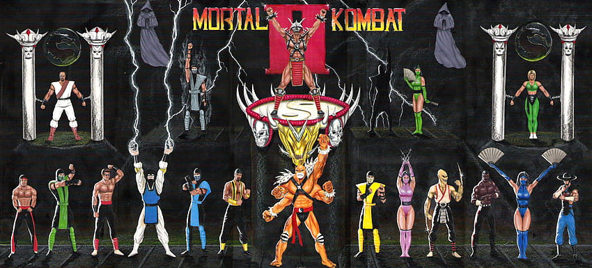 All Mortal Kombat 2 fatalities and unlockable characters - Video Games Blogger, Mortal Kombat 2 Logo HD wallpaper