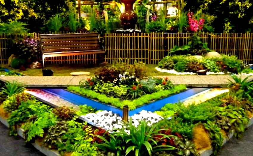 Ausgezeichnete Gartengestaltung und Landschaftsgestaltungsideen für die Inneneinrichtung von Häusern und Landschaften HD-Hintergrundbild