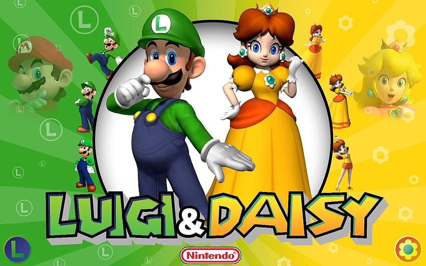 Luigi and Daisy - Super Mario Bros., Princess Daisy HD wallpaper