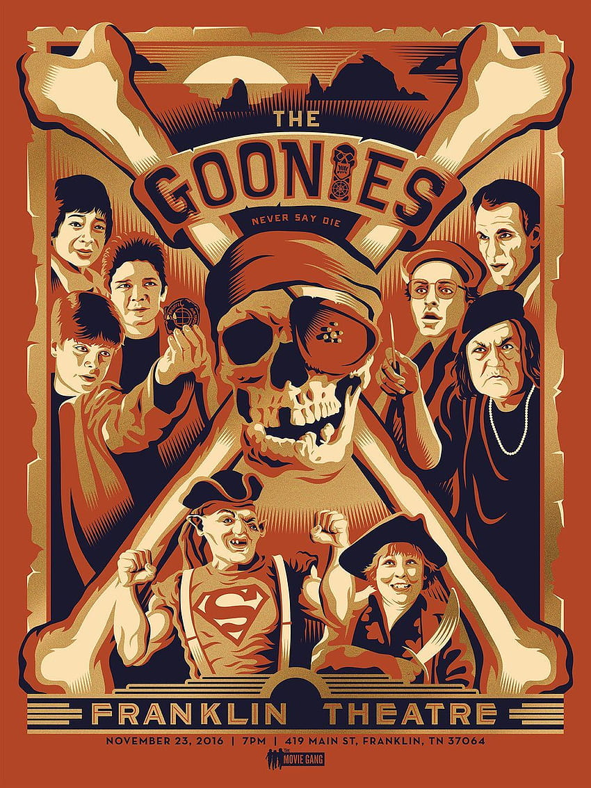 I Goonies (1985) . Poster di film Sfondo del telefono HD