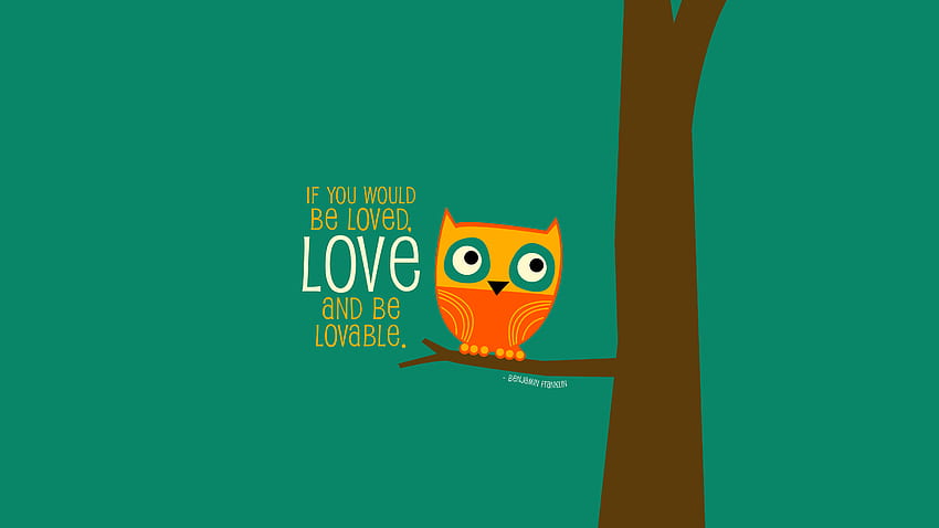 Best For Cute Owl For, Cartoon Winter Owl HD wallpaper