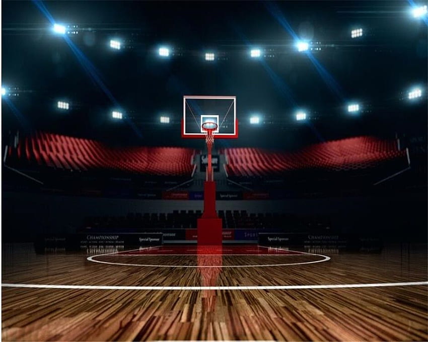 beibehang Персонализирано голямо красиво готино баскетболно игрище 3D дизайн фон стенопис papel de parede - купете на цена от $8,25 в, Баскетболен пейзаж HD тапет