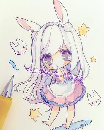 How to Draw an Anime Bunny  DrawingNow