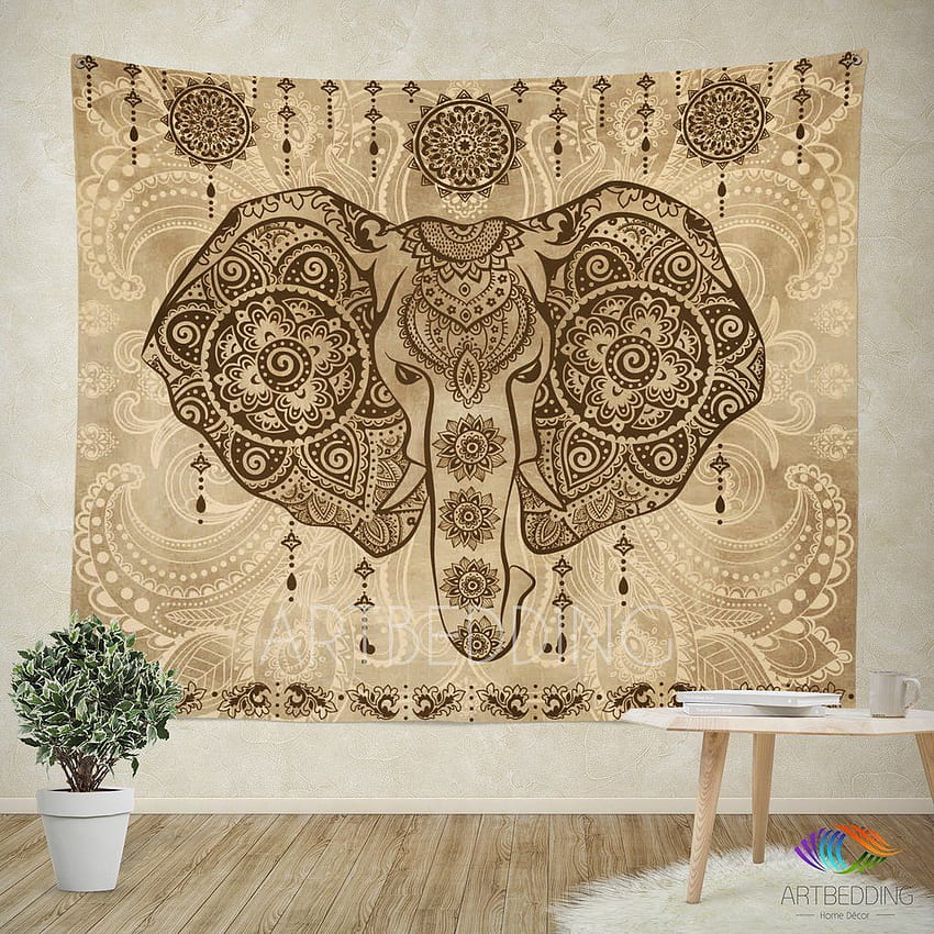 Elephant Tapestry, Elephant wall tapestry, Indie tapestry wall, Indie Boho Vintage HD phone wallpaper
