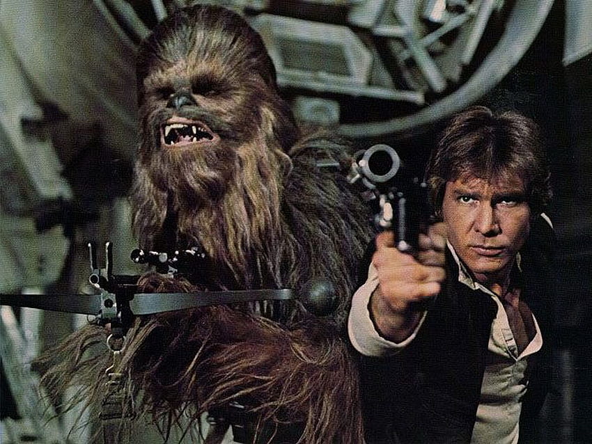 Han Solo und Chewbacca HD-Hintergrundbild