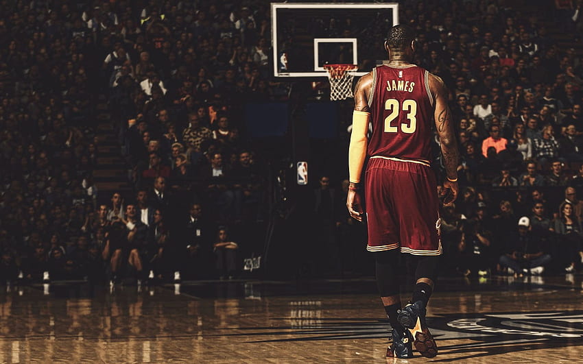 LeBron James, basketball , NBA, hoop, real people, full length • For You For & Mobile, Dope Basketball HD wallpaper