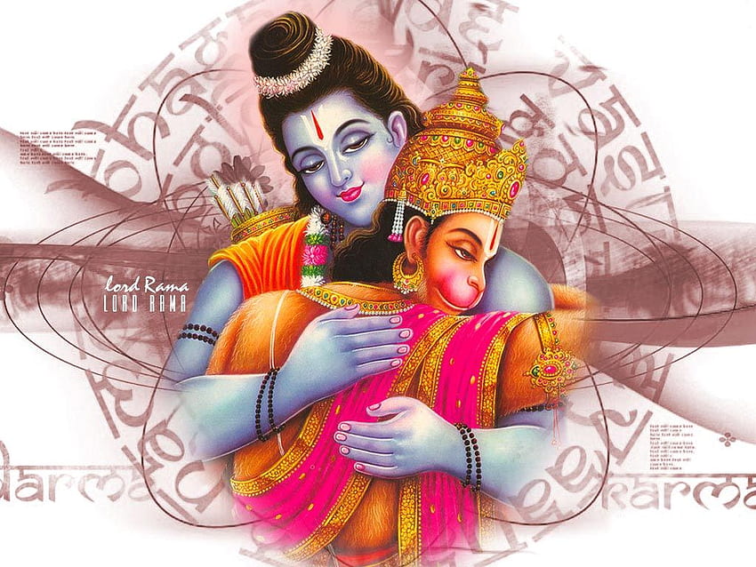 Hanuman And Ram Ji - - HD wallpaper