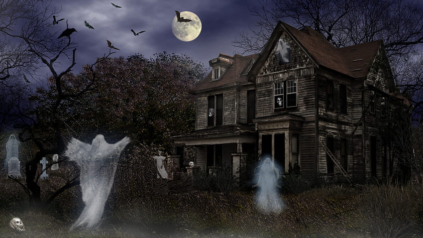 Screensavers Explore Haunted Mortuary Halloween . HD wallpaper