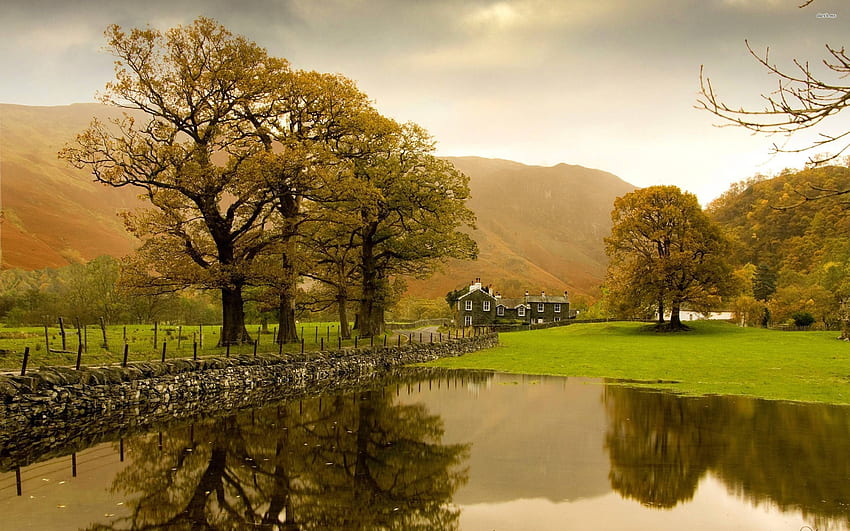 Summer English Countryside, Beautiful Countryside HD wallpaper
