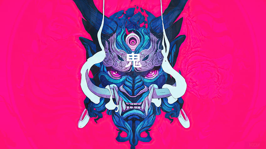 Topeng Oni, Setan, Seni Digital, Tato Jepang Wallpaper HD
