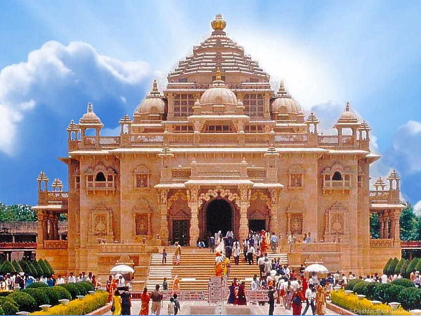 Akshardham Tempel Delhi, & Hintergrund HD-Hintergrundbild