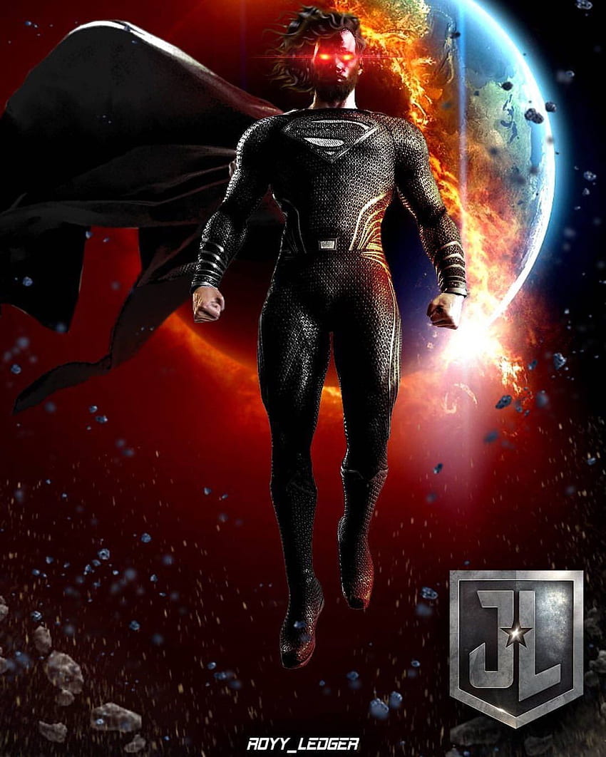Così incredibile! Il vestito nero di Superman - disegni di Royy Ledger. Black, il costume nero di Superman Sfondo del telefono HD