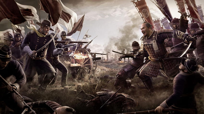 Скачать обои total war: shogun 2 - fall of the samurai, battle HD duvar kağıdı