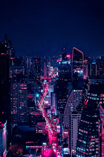 Night Aesthetic, laptop city aesthetic HD wallpaper | Pxfuel