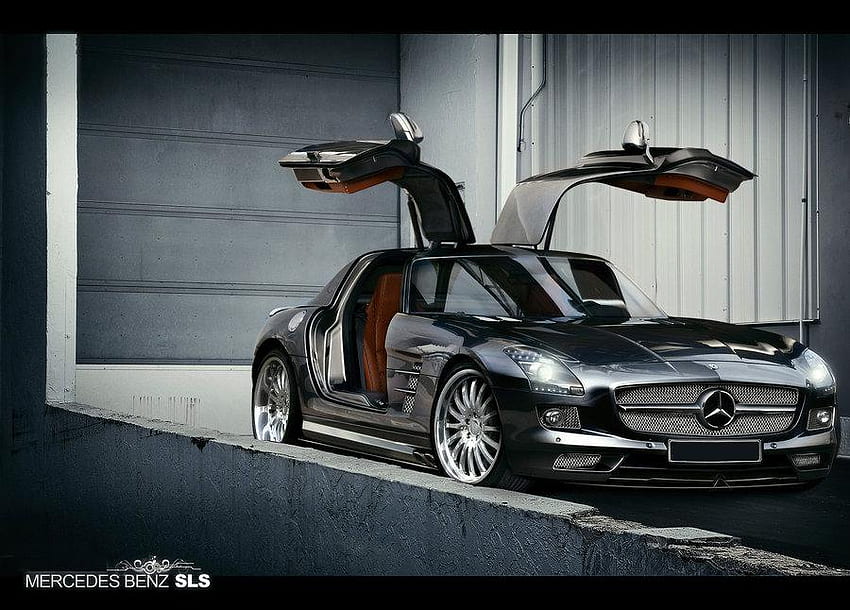 Mercedes SLS Тунинг, тунинг, мерцедес HD тапет