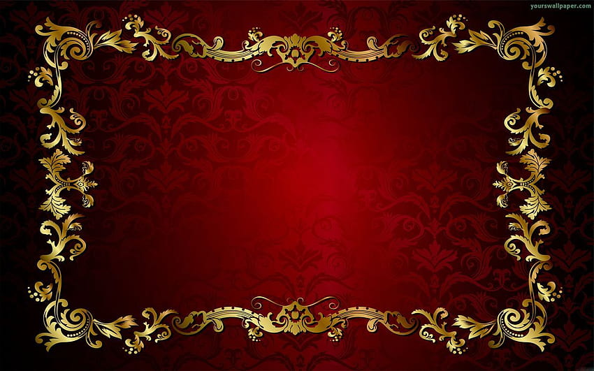 Red and Gold, Red and Gold Abstract HD wallpaper