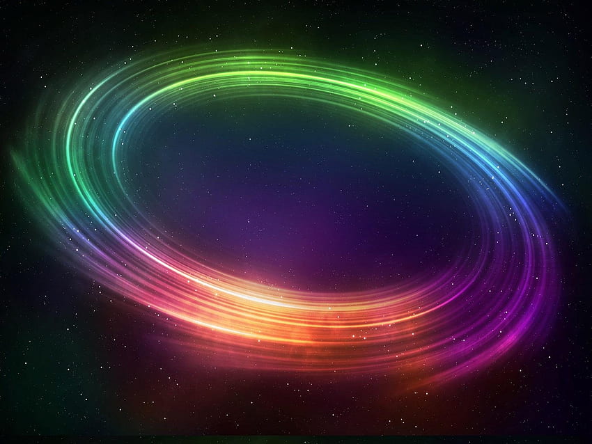 Galaxie de couleurs arc-en-ciel Fond d'écran HD