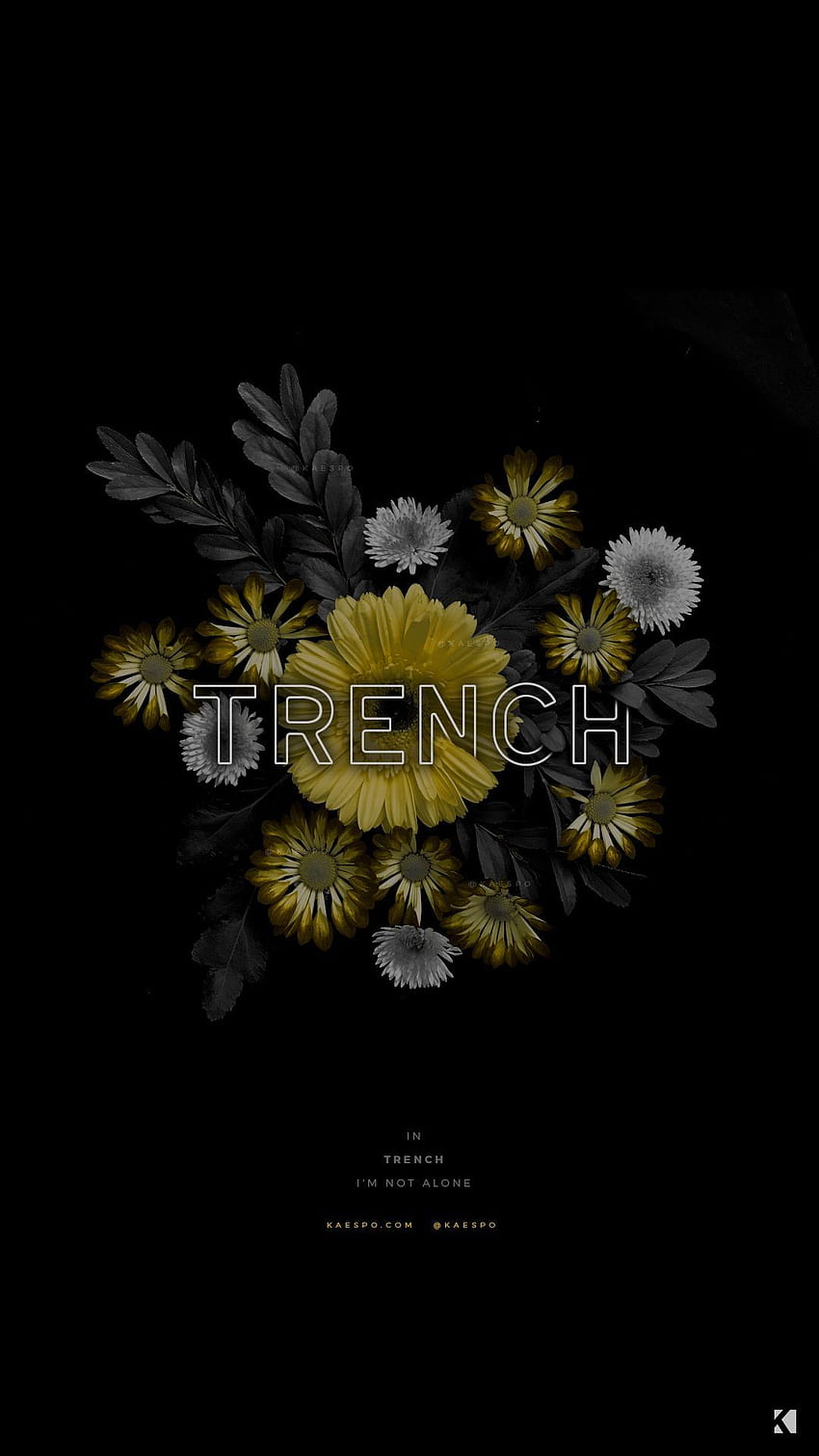429 - Trench Album Lyrics + Yellow Floral Arrangements (With ). Vinte e um pilotos , letras de vinte e um pilotos, vinte e um pilotos, flor indie Papel de parede de celular HD
