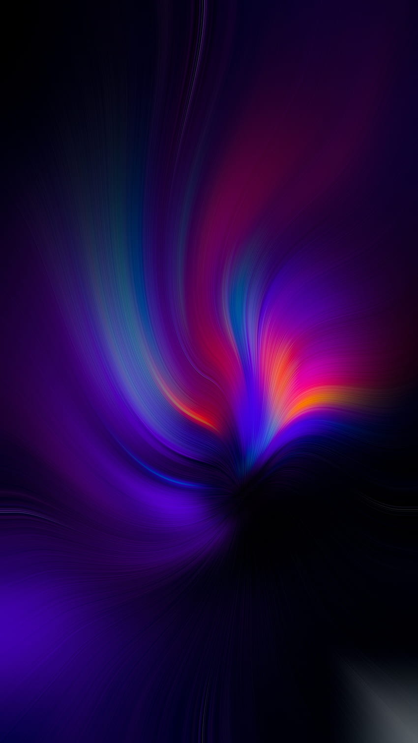 Kolorowe formy, abstrakcyjny, falisty wzór Tapeta na telefon HD
