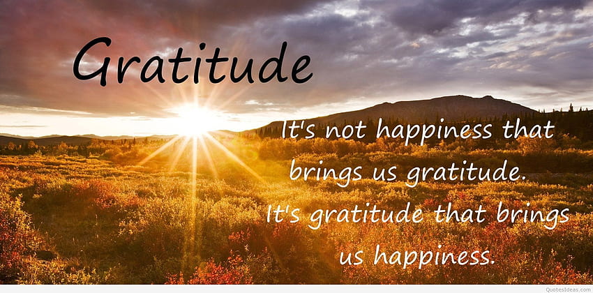 Gratitude with happiness quote HD wallpaper