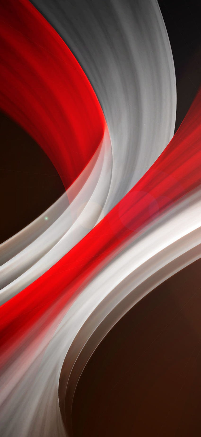 Czerwono-biały abstrakcyjny wir iPhone XS, iPhone 10 Tapeta na telefon HD