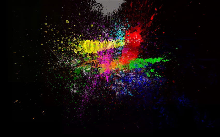Rainbow Color Splash Background Best, Amazing Rainbow HD wallpaper