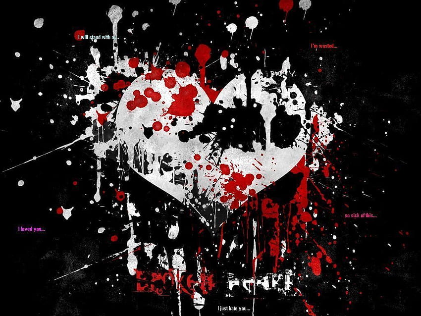 emo, love, art, heart, dark side. Emo , Emo background HD wallpaper