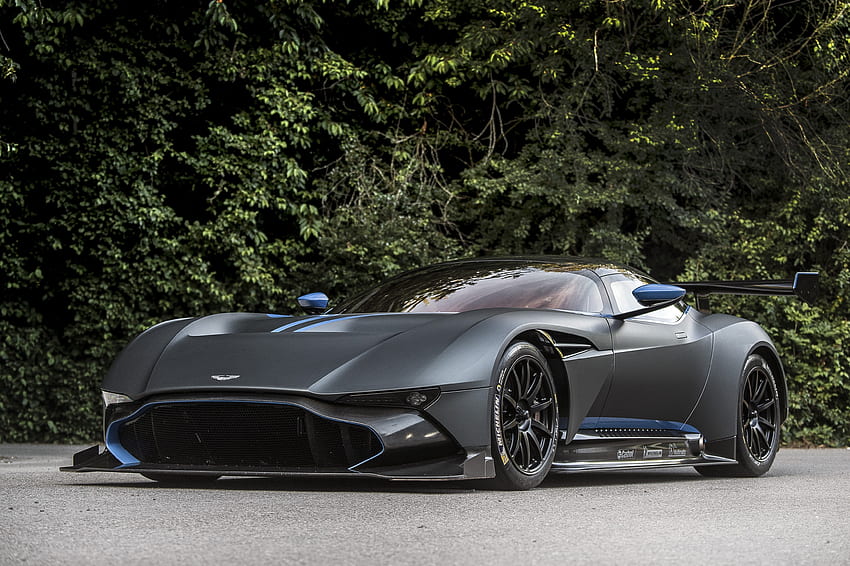 Aston Martin Vulcan, sprots 자동차, 앞, 회색 HD 월페이퍼