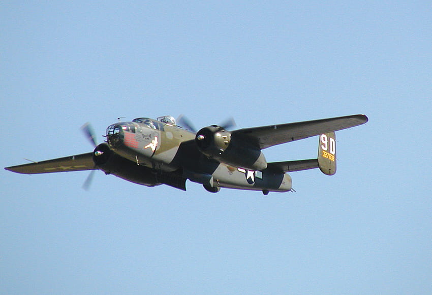 Kuzey Amerika B25 Mitchell, amerikan, b25, kuzey, usaf, bombardıman uçağı, 2. Dünya Savaşı, mitchell, savaş HD duvar kağıdı