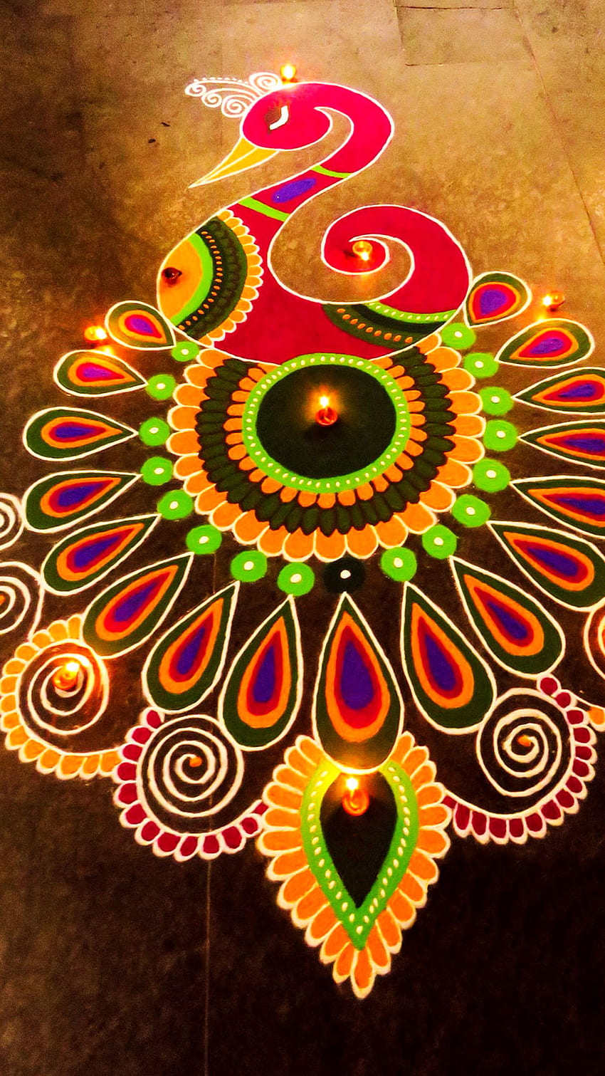 Diwali, Rangoli ที่สวยงาม วอลล์เปเปอร์โทรศัพท์ HD