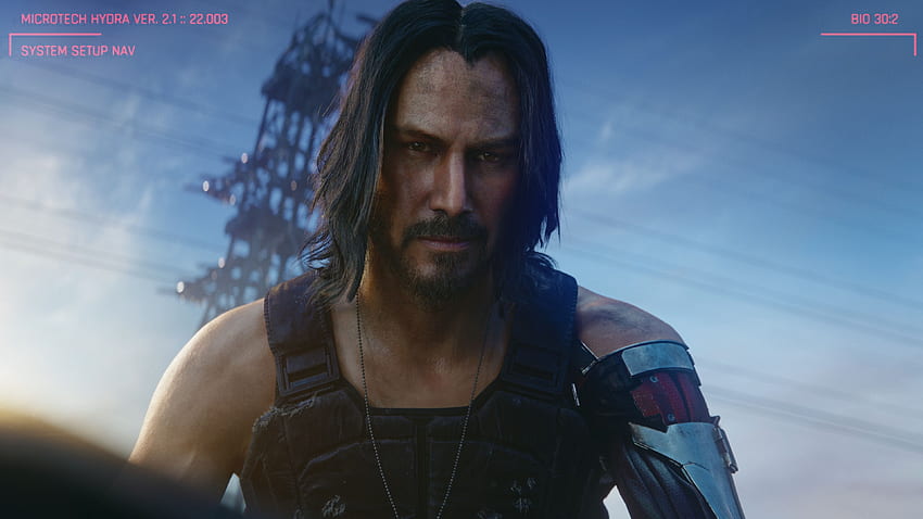 Keanu Reeves Cyberpunk 2077 Masculino Bigode, Estilo de cabelo Masculino papel de parede HD
