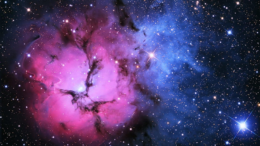 Pink Galaxy, Pink and Blue Universe HD wallpaper
