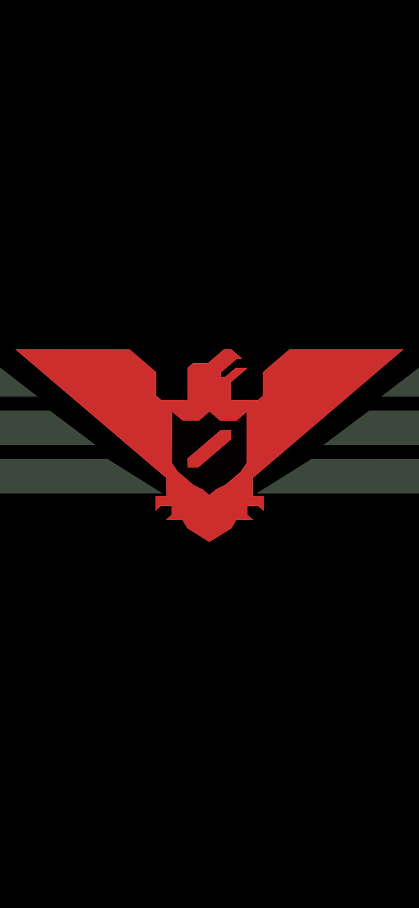 Papers Please, Red, Logo HD phone wallpaper