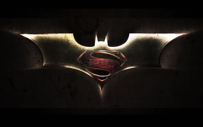 logo człowieka ze stali 2, skrzynia Supermana Tapeta HD