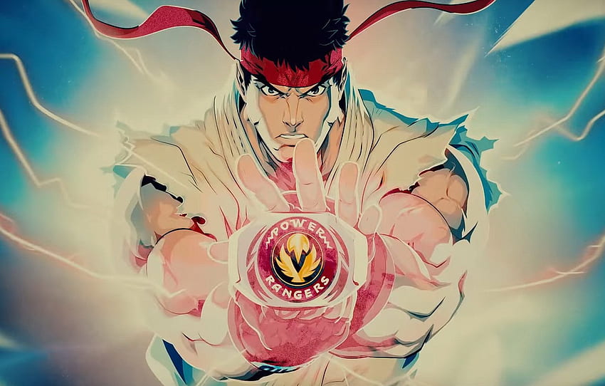 crossover, Street Fighter, Ryu, Power Rangers, morfer for , セクション詳細 高画質の壁紙