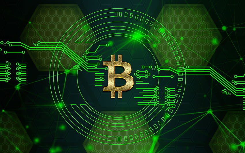 Bitcoin, Blockchain HD-Hintergrundbild