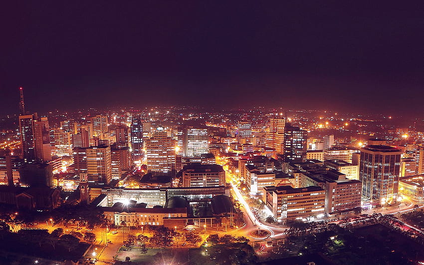 Monday [112] \u2013 City of Lights. Mutua Matheka. Nairobi city, City lights, City, Kenya City HD wallpaper