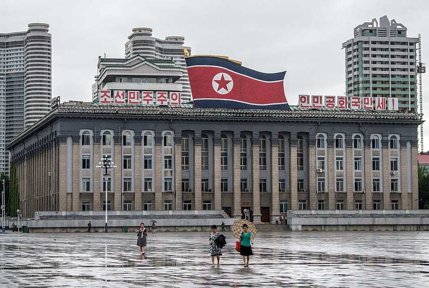 Флаг на Северна Корея Пхенян - - - Съвет HD тапет