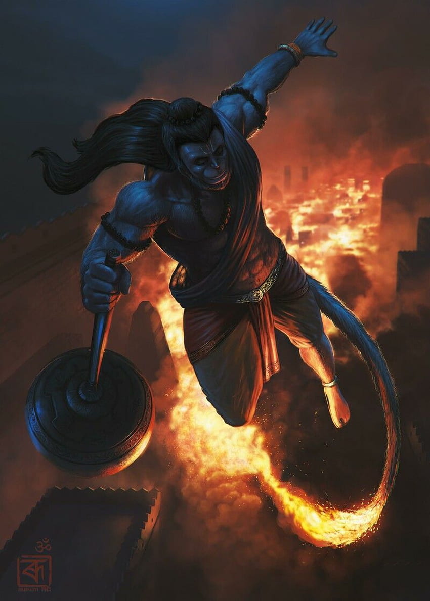 Hanuman, black background HD phone wallpaper | Pxfuel