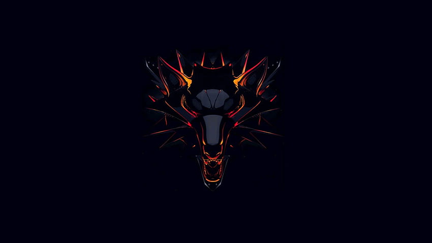 Witcher, Dark background, Black, Minimal, , Games,. for iPhone, Android, Mobile and HD wallpaper